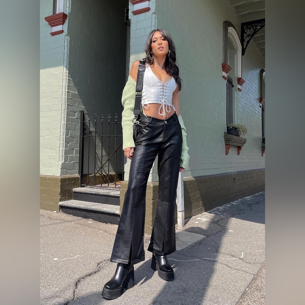 Princess Polly Caught a Vibe Ultra V PU Pants